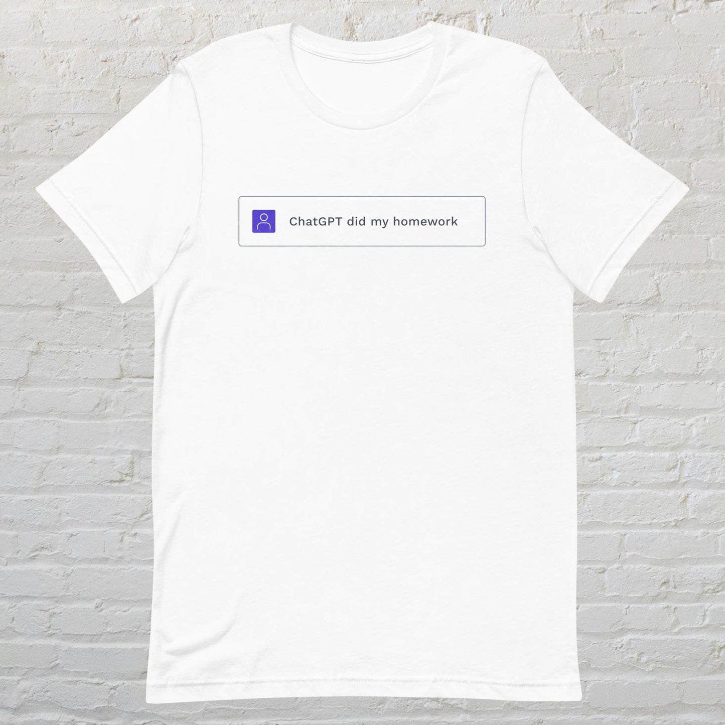 ChatGPT Did My Homework T-Shirt, Light Mode