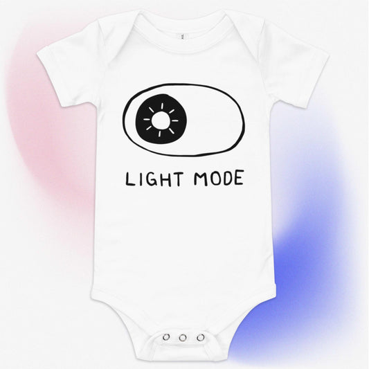 Light Mode Baby Onesie